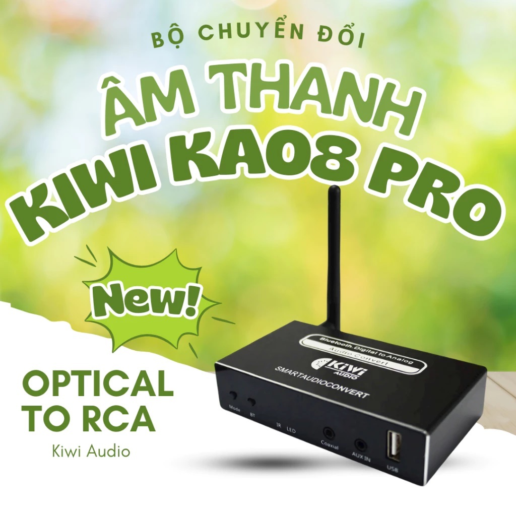 Kiwi KA08 PRO Bluetooth Bộ chuyển đổi Âm Thanh kỹ thuật số Optical ...