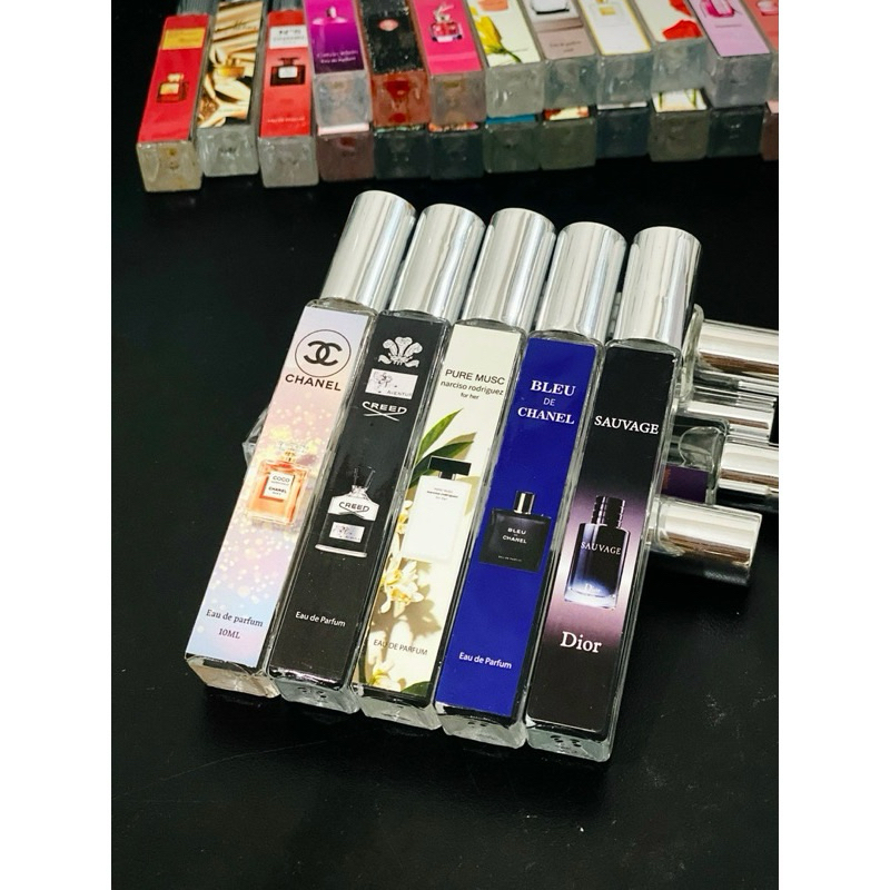 Vỏ chai chiết nước hoa 10ml cao, vuông dày cao cấp. Tinh dầu nước hoa 10ml unisex cực kỳ thơm full hộpjp ơi
