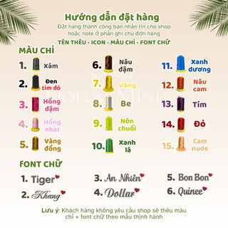 Balo TẶNG THÊU TÊN cho bé từ mầm non chất liệu siêu xinh thêu tên theo yêu cầu Dollar Minho