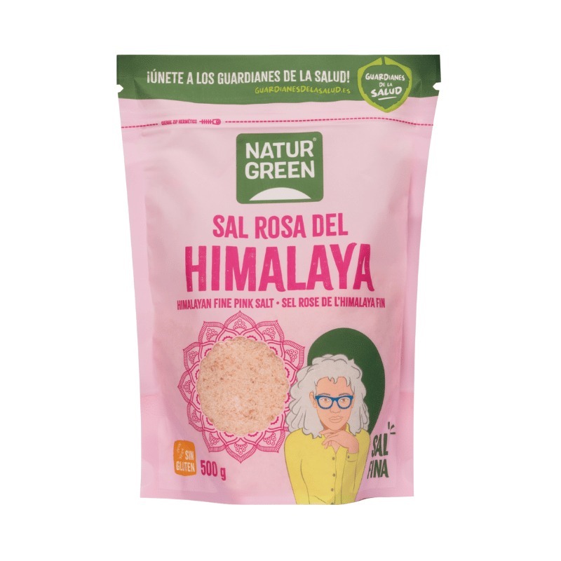 Muối hồng Himalaya NaturGreen nhập nguyên túi từ Tây Ban Nha