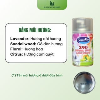 Combo 5 bình nước hoa xịt thơm phòng ScentPur 290ml giúp khử mùi ẩm, thanh lọc không khí với hương thơm dịu nhẹ