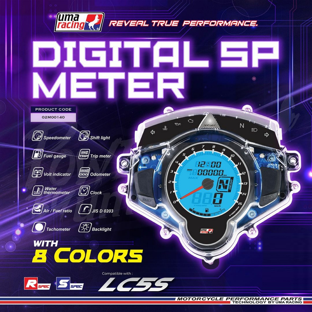 Đồng Hồ Xe Máy UMA Racing Kỹ Thuật Số SP Meter Cho Exciter 135 (2011 - 2014)