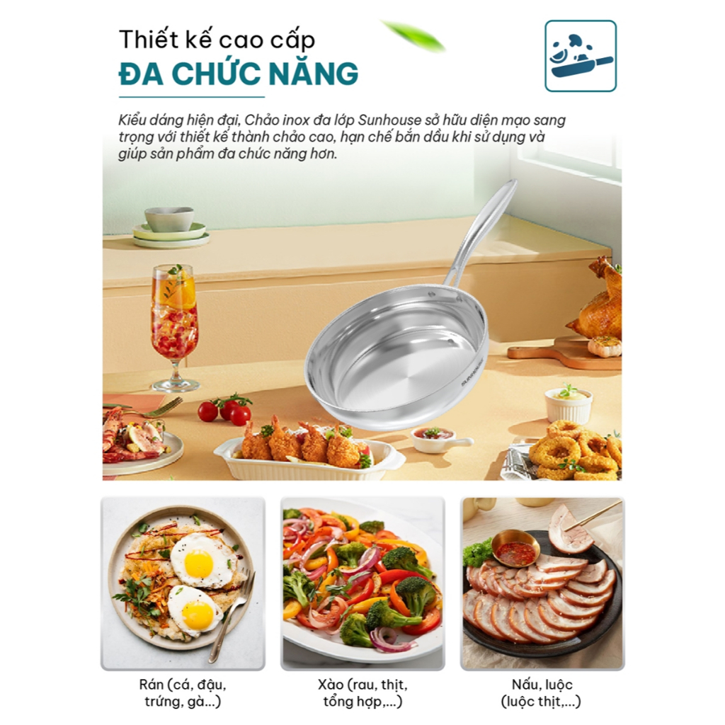 [Hàng Tặng Không Bán] Chảo chống dính 24cm