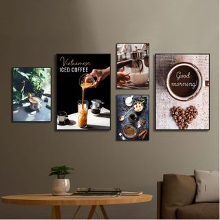 Tranh Canvas Treo Tường Trang Trí Quán Cafe, Tranh Coffee BH50 - Tranh Decor, Trang Trí Quán Cafe, Coffe Sắc Nét