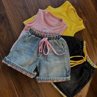 S422-[tomnaukid] Set áo Alo phối quần jean cho bé gái size từ 8-30Kg