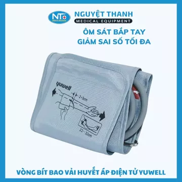 Vòng bít cho máy đo huyết áp bắp tay Yuwell, kích thước 22-42.5cm và 22-35.5cm