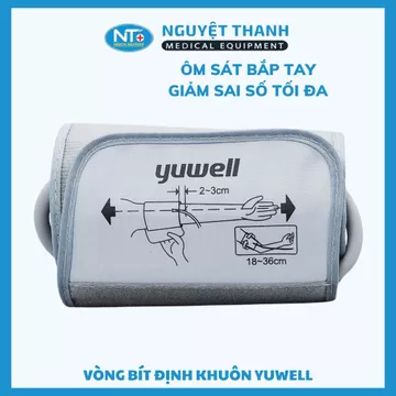 Vòng bít định khuôn cho máy đo huyết áp bắp tay Yuwell YE650D, chu vi 18-36cm