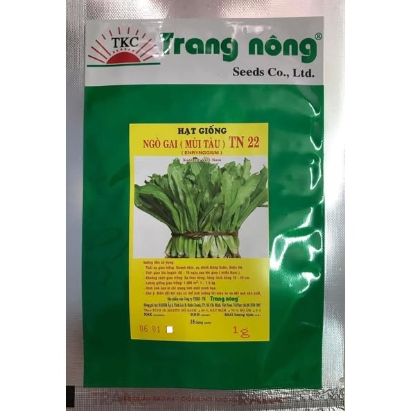 HẠT GIỐNG NGÒ GAI ( MÙI TÀU) TN 22 - CHÍNH HÃNG TRANG NÔNG (DATE LUÔN MỚI NHẤT)