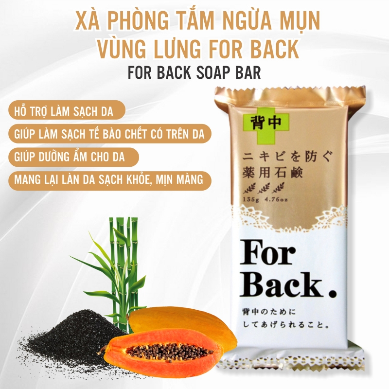 Xà phòng giảm thâm nách Pelican For Back Nhật Bản 100g