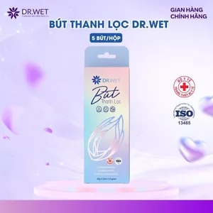 Bút Thanh Lọc Dr.Wet hỗ trợ trẻ hoá vùng kín, làm sạch chuyên sâu, an toàn lành tính, 5 bút/hộp