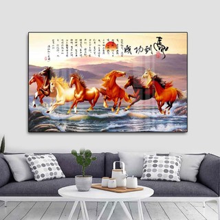 [TRANH PHONG THUỶ] Tranh Bo Viền Cao Cấp - Tranh Treo Tường Phong Thuỷ Trang Trí Phòng Khách