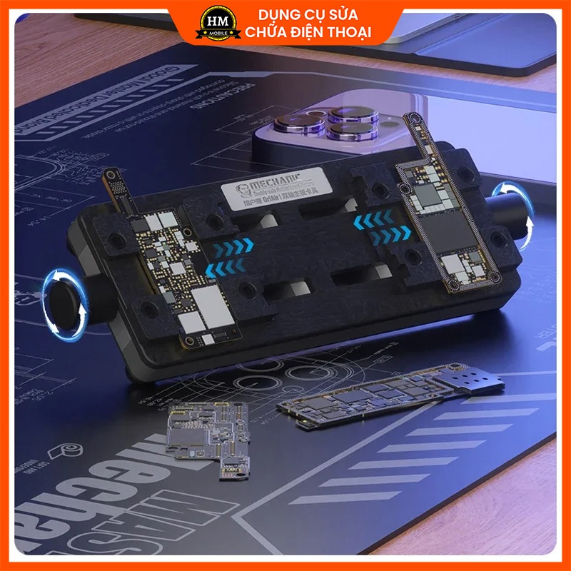 Kẹp giữ main cố định bo mạch MECHANIC ORI AIR tháo gỡ vệ sinh keo, hàn chip CPU, IC