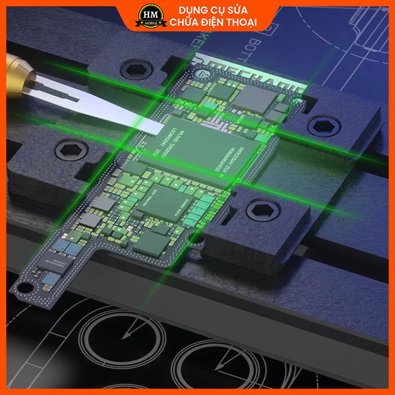 Kẹp giữ main cố định bo mạch MECHANIC ORI AIR tháo gỡ vệ sinh keo, hàn chip CPU, IC