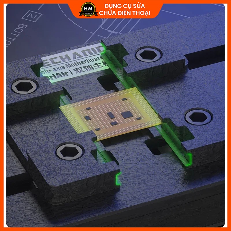 Kẹp giữ main cố định bo mạch MECHANIC ORI AIR tháo gỡ vệ sinh keo, hàn chip CPU, IC
