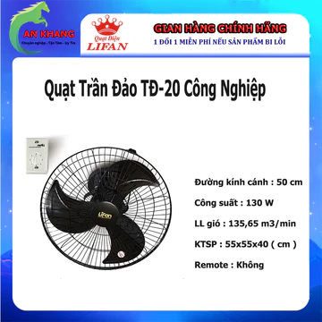 Quạt trần đảo Công nghiệp Lifan TĐ-20, Trần đảo ASIA, Hàng chính hãng