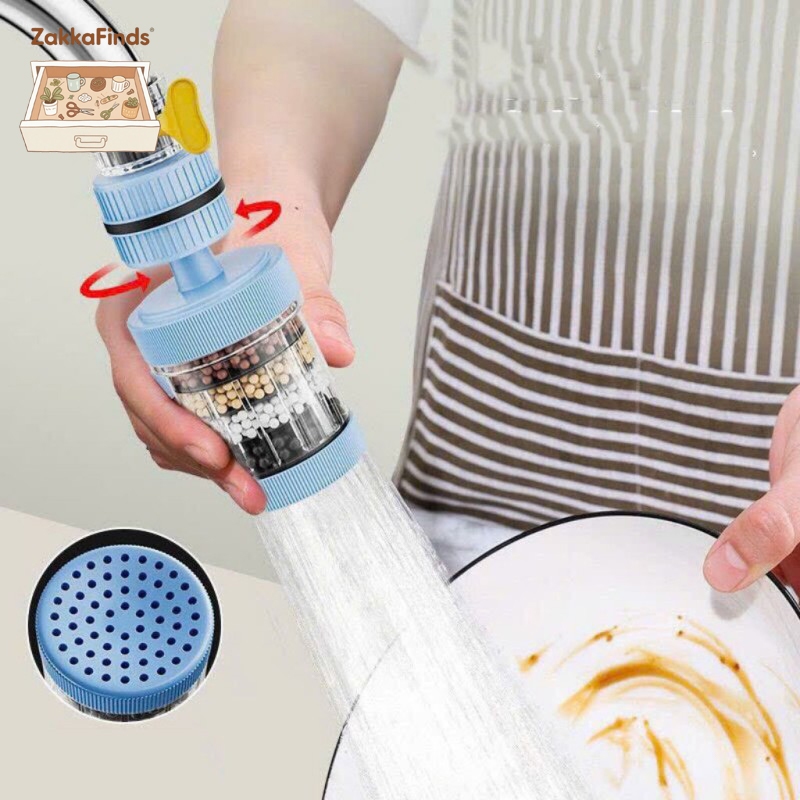 Đầu Vòi Lọc Nước Trực Tiếp 6 Lớp Carbon Xoay 360° Tiện Dụng