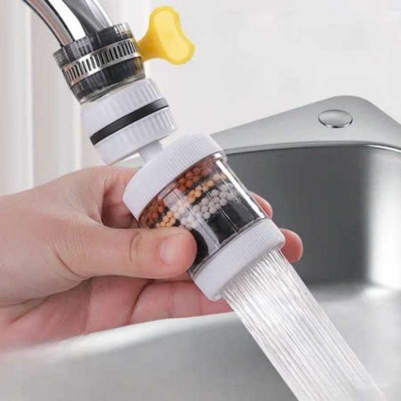 Đầu Vòi Lọc Nước Trực Tiếp 6 Lớp Carbon Xoay 360° Tiện Dụng