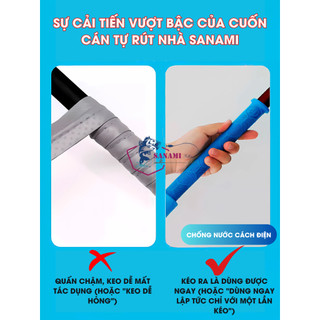 [KM] Quấn Cán Cần Câu Màng Co Tự Rút Vân 3D, Bọc Cần Câu PK11