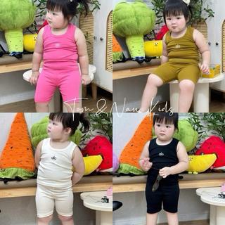 S237-[CÓ SIZE LỚN][tomnaukid] Set đùi Alo cho bé gái chất Zip Cotton size từ 9-34Kg