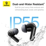 Tai Nghe Bluetooth Baseus BP1 Pro ANC -50dB Bass Tốt 55 Giờ Phát Nhạc Chống nước IPX55 Hi-Res — ảnh 4