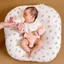 Gối chống trào ngược bông cao cấp Hitudo Bubu cho trẻ sơ sinh, giảm thiểu tình trạng nôn trớ sau ăn