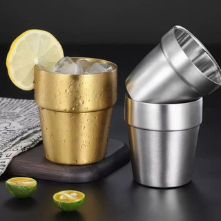 Ly ngấn inox 304 Hai Lớp Cốc Uống Bia Bằng Chubby Chef Họa Tiết Kim Cương đơn giản sang trọng và an toàn cho sức khỏe
