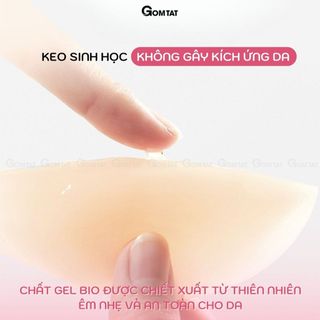 Miếng dán ngực sillicone tàng hình GOMTAT cao cấp, chất keo siêu dính tệp da không viền tái sử dụng nhiều lần - SA-5550