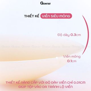 Miếng dán ngực sillicone tàng hình GOMTAT cao cấp, chất keo siêu dính tệp da không viền tái sử dụng nhiều lần - SA-5550