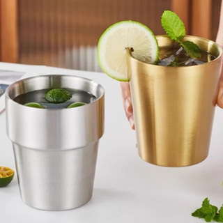 Ly ngấn inox 304 Hai Lớp Cốc Uống Bia Bằng Chubby Chef Họa Tiết Kim Cương đơn giản sang trọng và an toàn cho sức khỏe