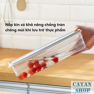 Hộp Đựng Thực Phẩm, Hộp Mì Ý Nhựa Trong Suốt Nắp Kín Chống Ẩm Mốc Bảo Quản Khô Ráo