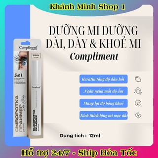 Dưỡng mi, lông mày Compliment 3in1 giúp mi dài, dày, chắc khỏe, giảm gãy rụng 12ml của Nga