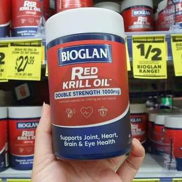 (Date 2028) Dầu Nhuyễn Thể Bioglan Red Krill Oil 1000mg Lọ 60 Viên