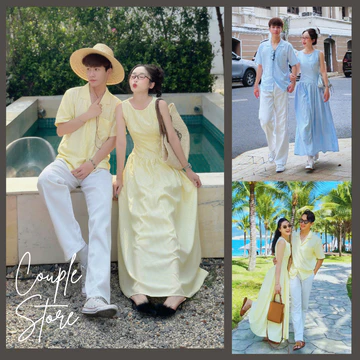 Đồ đôi đi biển nam nữ , áo đôi đi biển, set đôi đi biển đẹp, trẻ trung couple store