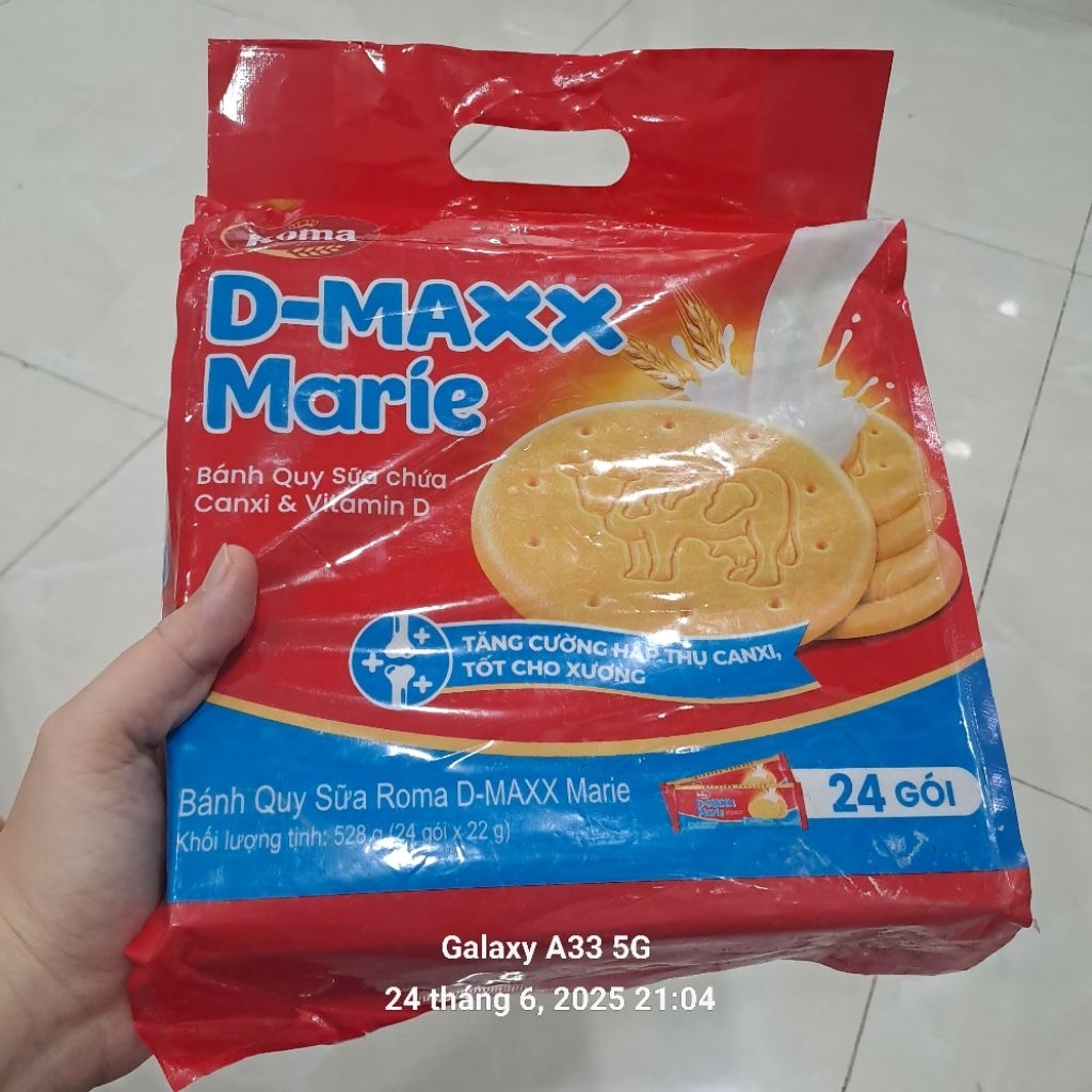 Bánh Quy Sữa Roma DMaxx Marie Túi Lớn 528G (24g gói ×22g) | Shopee Việt Nam