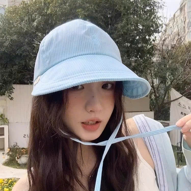 Mũ bucket tai bèo vành lưỡi trai unisex nam nữ phungvyshop-nón / LƯỠI SỌC DÂY  /
