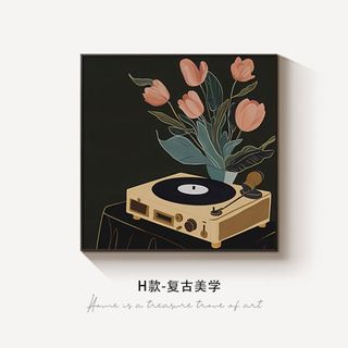 Tranh canvas treo tường hình vẽ BH117 - Tranh treo, trang trí quán nước, quán cafe, quán ăn Cao Cấp, Sắc Nét