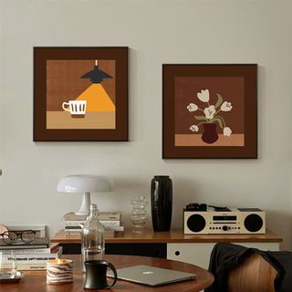 Tranh canvas treo tường hình vẽ BH117 - Tranh treo, trang trí quán nước, quán cafe, quán ăn Cao Cấp, Sắc Nét