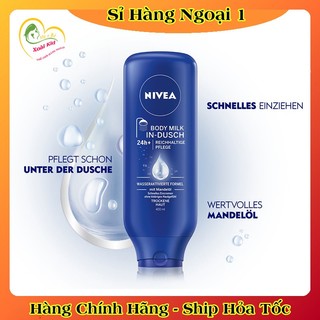 [auth] Kem xả tắm và dưỡng trắng toàn thân Nivea 400ML – Nội địa Đức Đủ BILL [Hot]
