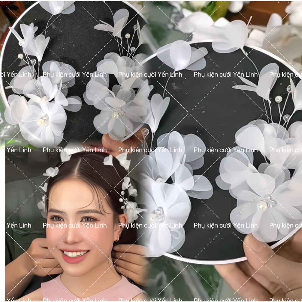 Bộ cài tóc cô dâu