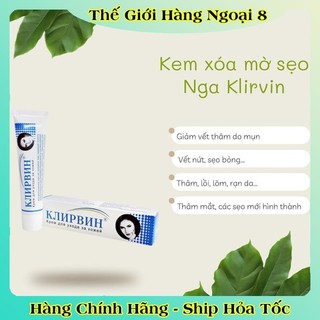 Kem Mờ Sẹo Klirvin Nga - Xoá Mờ Thâm, Sẹo Lồi, Sẹo Lõm Rạn Da - 25g của NGA
