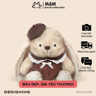 Thỏ hạt óc chó bông mềm mại, gối ôm đồng hành giao từ kho Hà Nội