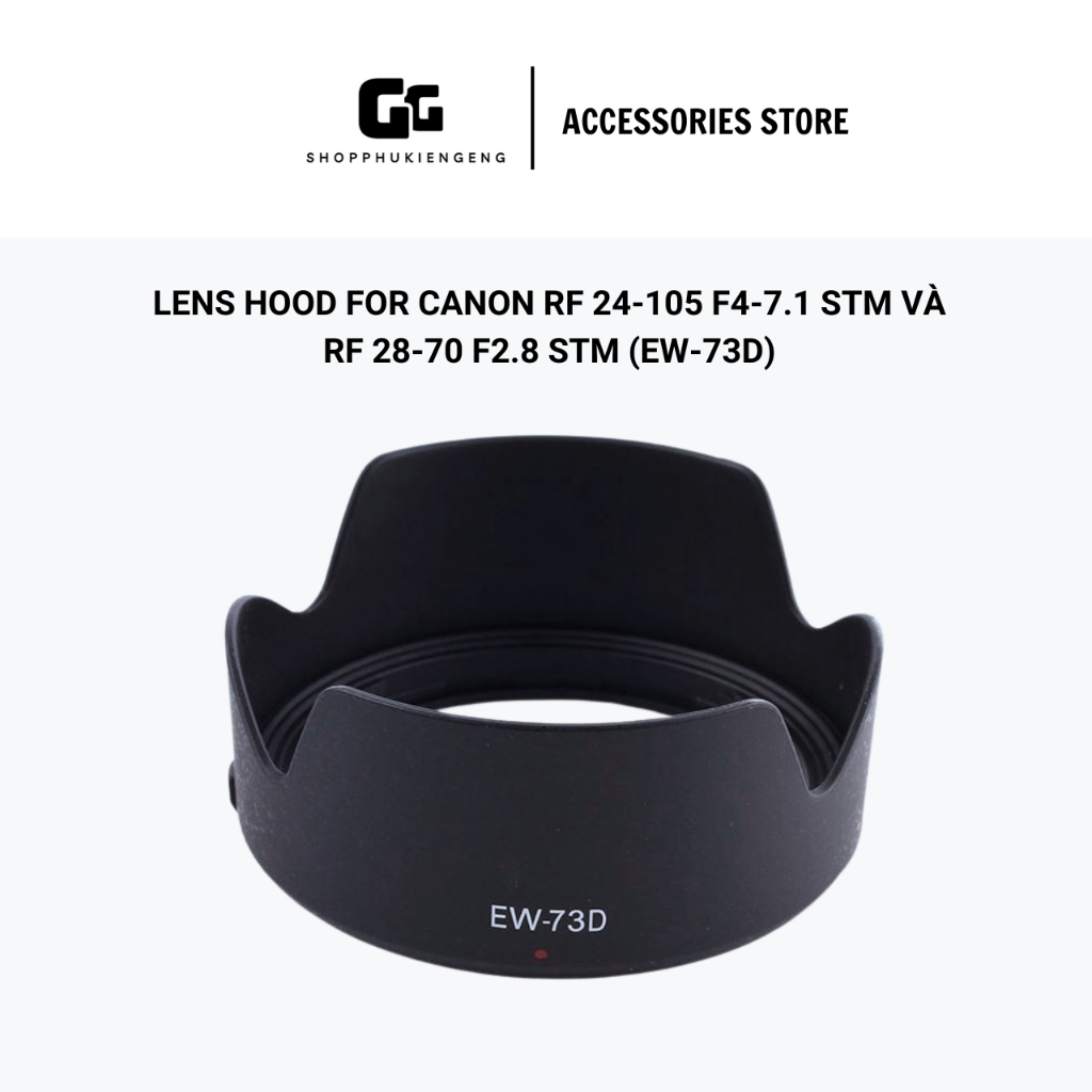 thumbnail image 2 of Fotasy Dedicated Bayonet Lens Hood For Canon RF 24-105mm F4-7.1 IS STM - Replaces EW-73D 2 of 6