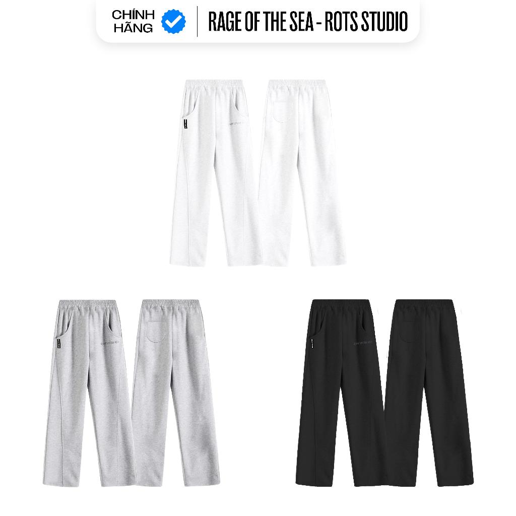 (TẶNG HỘP) QUẦN DÀI FORM RỘNG NỈ 2 DA 350GSM CAO CẤP UNISEX RAGEOFTHESEA (ROTSSTUDIO) -"TRACK PANTS"