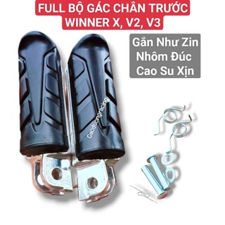 Gác chân trước Winner X, V2, V3  gác chân xe máy honda và yamaha, nhôm đúc nguyên khối, cao su xịn, gắn như zin