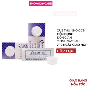 Que thử thai Quickseven Tanaphar dụng cụ phát hiện có thai sớm, test thử thai hai vạch hiệu quả tức thì - Hộp 1 que
