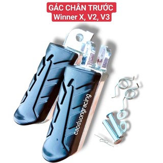 Gác chân trước Winner X, V2, V3  gác chân xe máy honda và yamaha, nhôm đúc nguyên khối, cao su xịn, gắn như zin