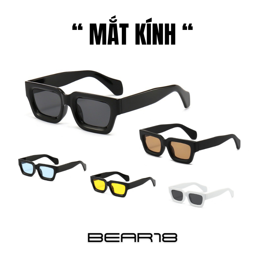 Kính mắt, kính râm, kính đen thời trang y2k hot trend gọng vuông dành ...