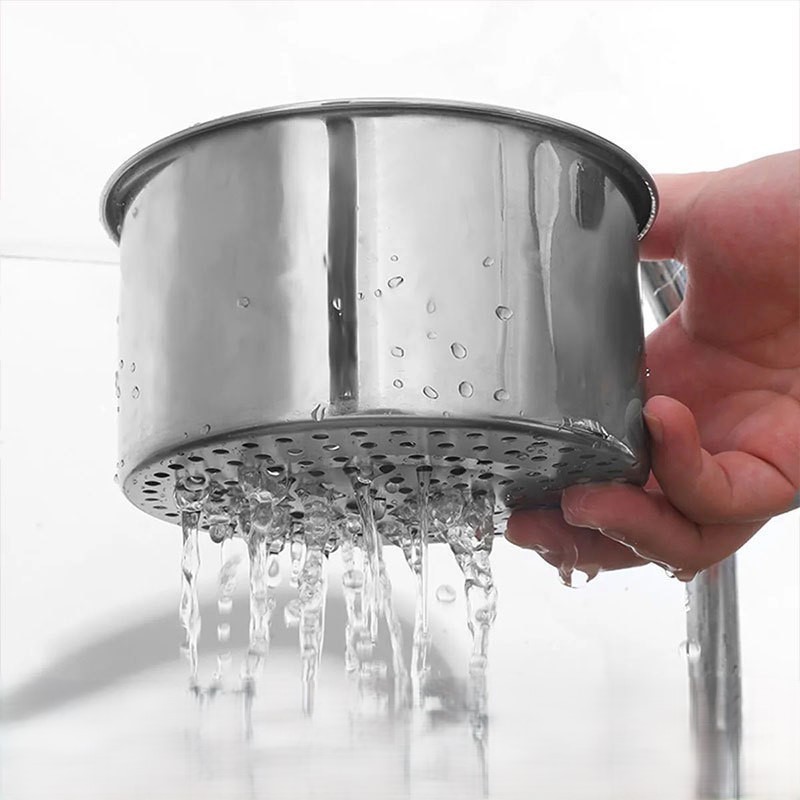 Khay Lọc Rác Gắn Bồn Rửa Bát Bằng Thép Không Gỉ, Giỏ Đựng Đồ Rửa Chén Bát Đa Năng Hình Cổ Thiên Nga Treo Bồn Rửa Chén