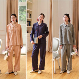 𝗛𝗮̀𝗻𝗴 𝗰𝗵𝗶́𝗻𝗵 𝗵𝗮̃𝗻𝗴 Bộ đồ ngủ mặc nhà pyjama COZY chất liệu cotton xốp form rộng dày dặn cao cấp - ON WORKSHOP
