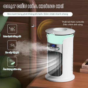 ‌Quạt Phun Sương Tạo Ẩm Mini Cầm Tay - Quạt Điều Hòa Để Bàn Siêu êm - Hàng Chính Hãng Giá Rẻ